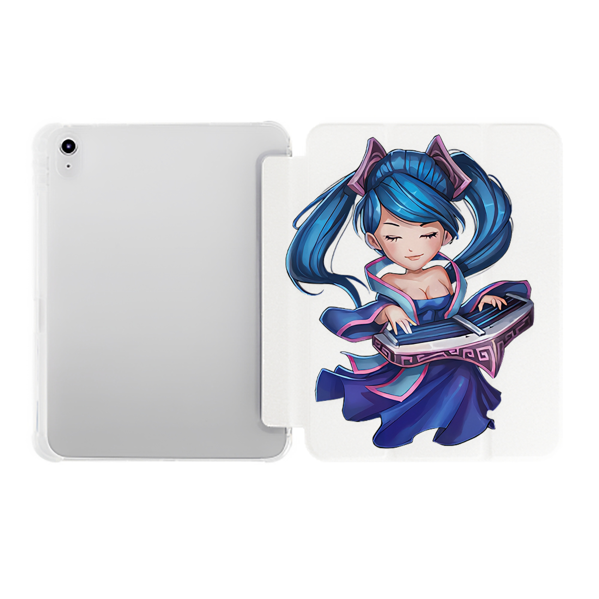 （画像用） リーグ・オブ・レジェンド League of Legends LOL IPad ケース ペン収納付き 三つ折りスタンド PUレザー×シリコン 対応機種9.5/10.5/10.9インチ